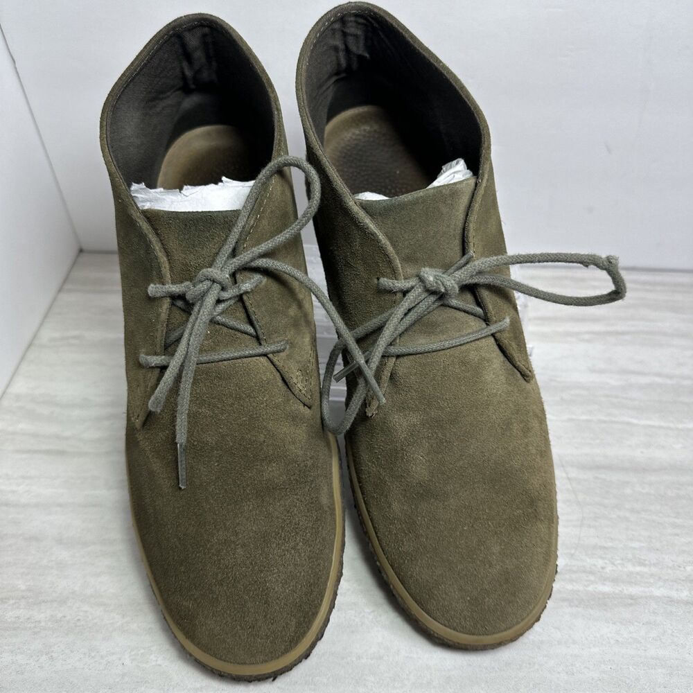 SEAVEES Men's Sun-tans Suede Chukka Boots Olive Green Lace Up Size 9.5 - Picture 2 of 9